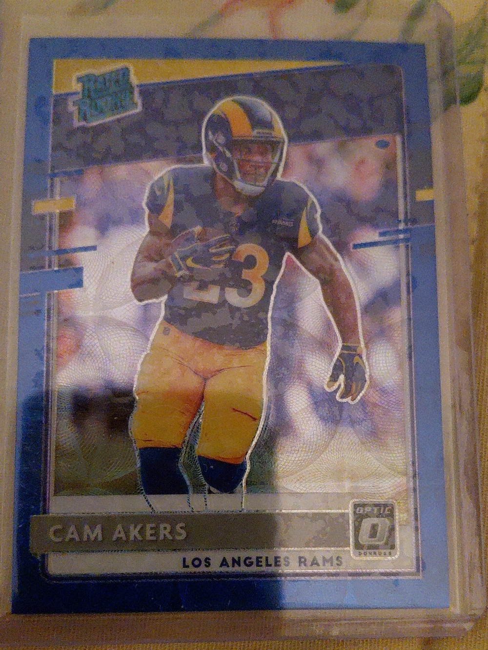 Cam Akers Los Angeles Rams Football Card - Blue & Yellow
